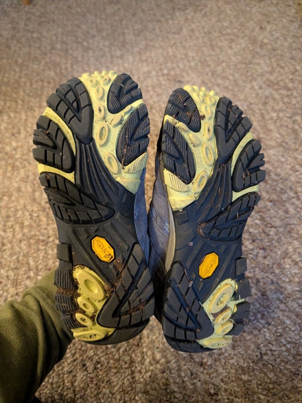 Merrell Moab 2 Vent Womens Hiking Shoes Taupe Vibram Sole Size 8.5 - Picture 4 of 6